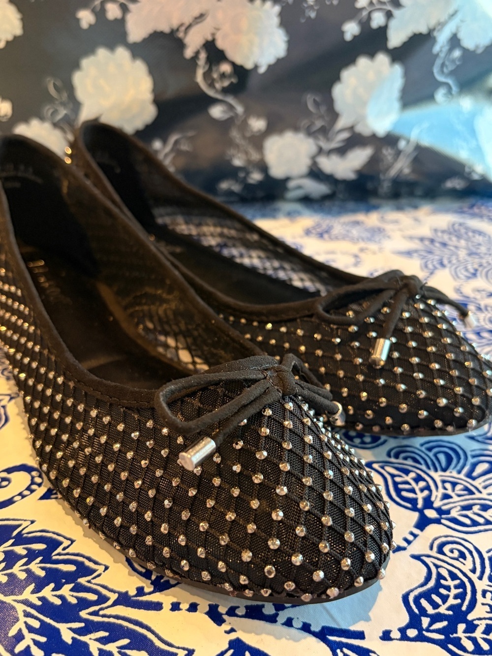 NWT Bamboo Women’s 8.5 Studded Mesh Ballet Flats